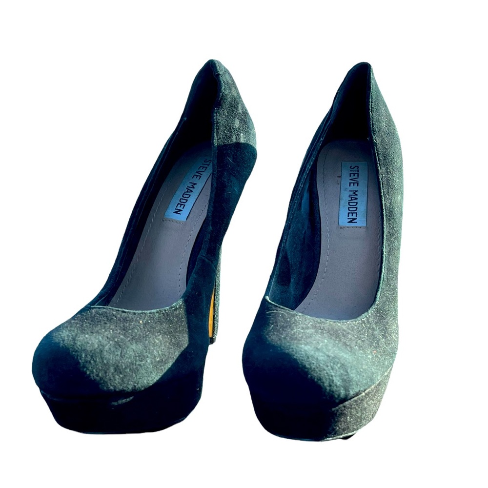 Steve Madden Suede Platform Rounded Toe Stiletto … - image 7